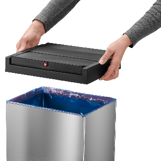 Abfallbehälter H763xB339xT260mm 52l VA-Beschreibung lesen