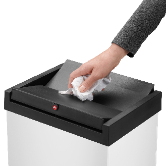 Abfallbehälter H763xB339xT260mm 52l silber-Beschreibung lesen