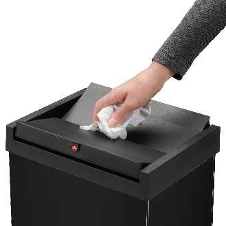 Abfallbehälter H763xB339xT260mm 52l schwarz-Beschreibung lesen