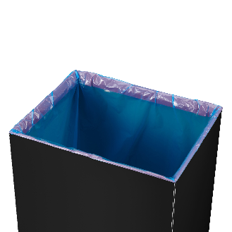 Abfallbehälter H763xB339xT260mm 52l schwarz-Beschreibung lesen
