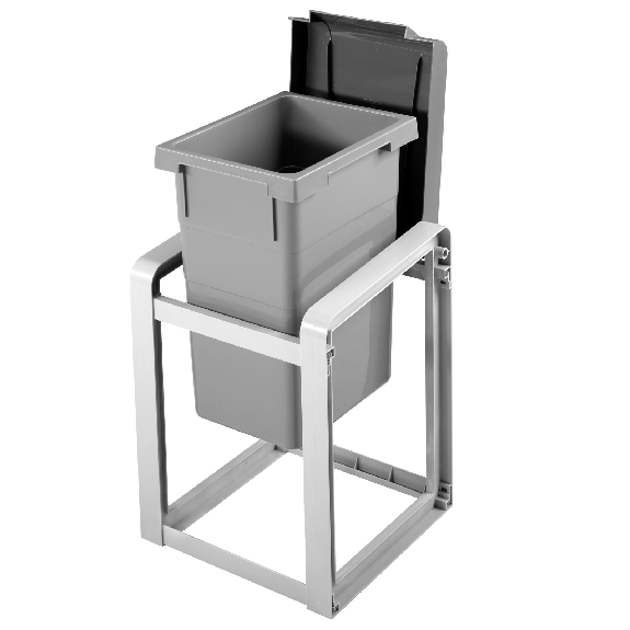 Wertstoffsammler 35l H570xB350xT415mm telegrau staubgrau Basiseinheit Wertstoffsammler 35l H570xB350xT415mm telegrau staubgrau Basiseinheit-Beschreibung lesen