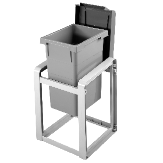 Wertstoffsammler 35l H570xB350xT415mm telegrau staubgrau Basiseinheit-Beschreibung lesen