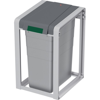 Wertstoffsammler 35l H570xB350xT415mm telegrau staubgrau Basiseinheit-Beschreibung lesen