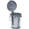 Mülleimer 35l Stahlbl.TZN m.Bügel Mülleimer 35l Stahlbl.TZN m.Bügel