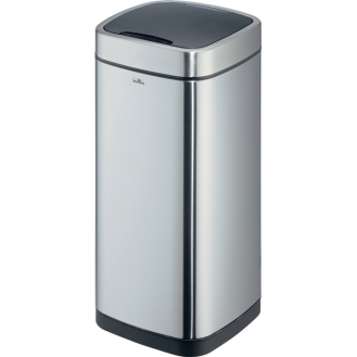 Abfallsammler NO TOUCH 35L 35l H690mm VA/Ku.metallic silber-Beschreibung lesen