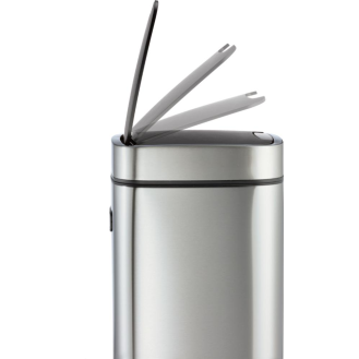 Abfallsammler NO TOUCH 35L 35l H690mm VA/Ku.metallic silber-Beschreibung lesen