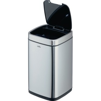 Abfallsammler NO TOUCH 12L 12l H430mm VA/Ku.metallic silber-Beschreibung lesen