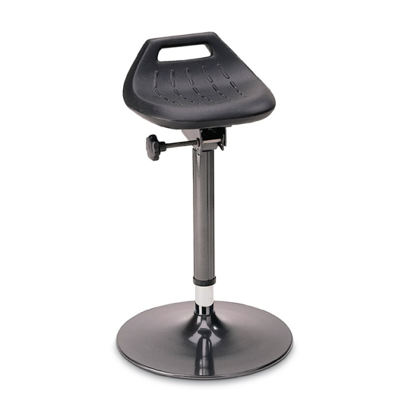 Aide à la verticalisation assise mousse intégrale H.650-850mm piètement plaque anthracite STA-Leer más
