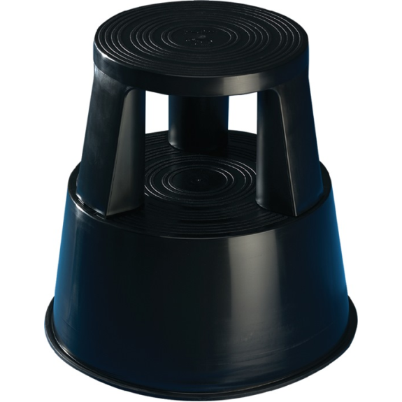 Tabouret roulant Ku.noir H.m./o.charge 425/430mm D.au-dessus 290mm D.en-dessous 440mm-Leggi tutto