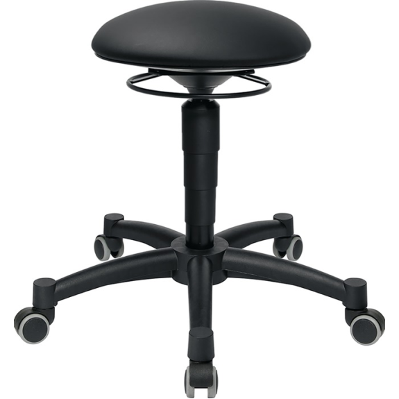 Drehhocker Body Balance m.Rl.Kunstlederpolster schwarz Sitz-H.420-550mm Drehhocker Body Balance m.Rl.Kunstlederpolster schwarz Sitz-H.420-550mm-Beschreibung lesen