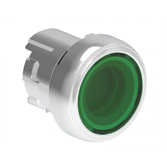 Pulsante metallico Luminoso rasato verde Platinum  LPSBL103-Leggi tutto