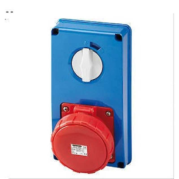 Presa Interbloccata con base portafusibili 3P+N+T IP67 63A Senza fondo GW66353N-Leggi tutto