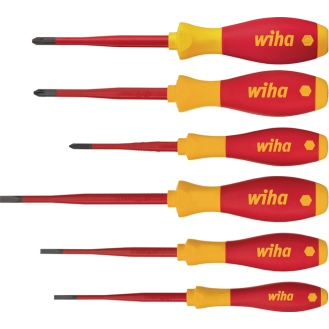 Schraubendrehersz 3201 K601 6-tlg.Schlitz/PH/+-(SL/PZD) slim fix VDE-Beschreibung lesen