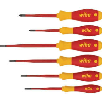 Schraubendrehersz 3201 K6 6-tlg.Schlitz/PH slim fix VDE-Beschreibung lesen