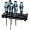 Edelstahlschraubendrehersz 2224/3350/3355/6 6-tlg.Schlitz/PH/PZD Rundkl.2K