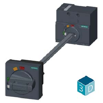 Siemens 3VA1 160A Fronttürschloss Drehbefehl für Leistungsschalter mit IP65-Schutz-Beschreibung lesen