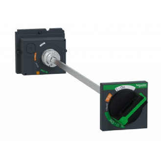 Drehantrieb mit Türkupplung für ComPacT NSX 100/160/250, schwarzer Griff, Achsenlänge 185 bis 600 mm, IP55-Beschreibung lesen