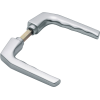 Türdrückerpaar Frankfurt 117L Alu.F1 o.Rosetten 4-KT.8mm