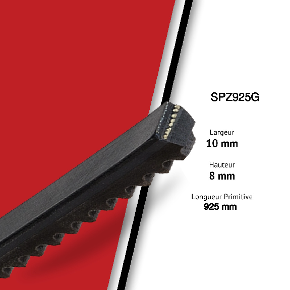 GATES - SUPER HC - correa trapezoidal de sección estrecha SPZ925-Leer más