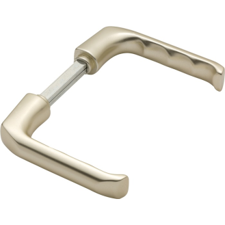 Türdrückerpaar London 113 H Alu.F2 o.Rosetten 4-KT.10mm-Beschreibung lesen