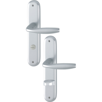 Langschildgarnitur NY 1810/273P Alu.F1 SK/OL 78mm DIN L/R-Beschreibung lesen