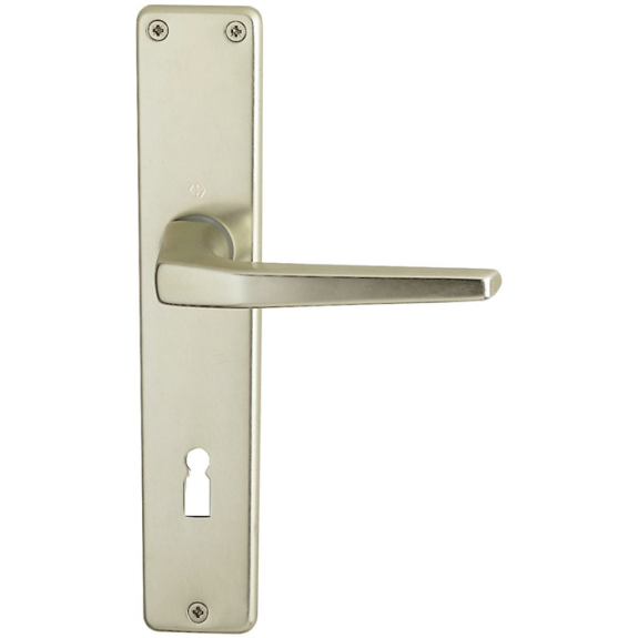 Türdrücker paire Frankfurt 117L Alu.F2 o.Rosettes 4-KT.8mm-Lire la description