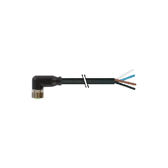 Connettore M8 4 poli femmina 4x0.25mmq curva a 90 gradi  7000081016110500-Leggi tutto