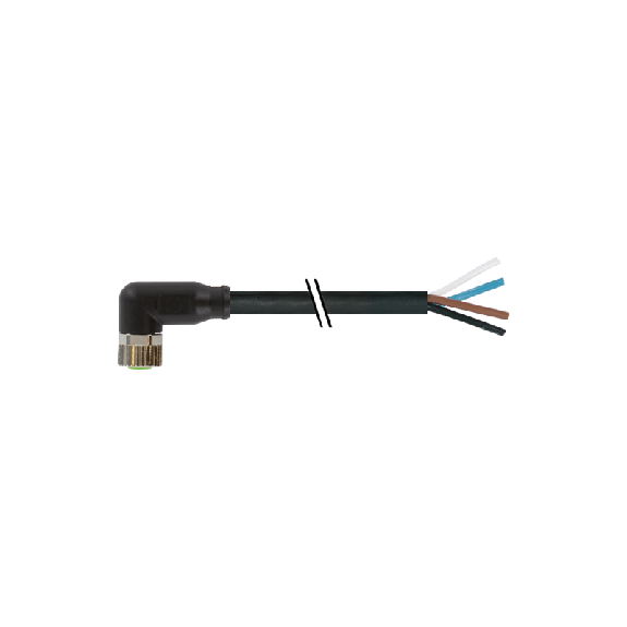 Connettore M8 4 poli femmina 4x0.25mmq curva a 90 gradi  7000081016110500-Leggi tutto