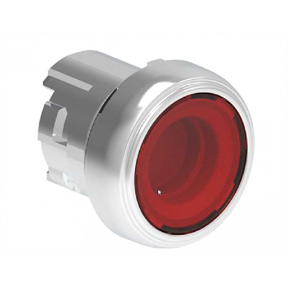 Pulsante metallico Luminoso rasato rosso Platinum  LPSBL104-Leggi tutto