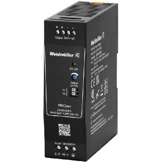 Alimentatore switching monofase PRObas 24V DC 120W 5A per guida DIN 2838440000-Leggi tutto