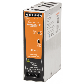 Alimentatore switching trifase PROeco3 24V DC 120W 5A per guida DIN 1469530000-Leggi tutto