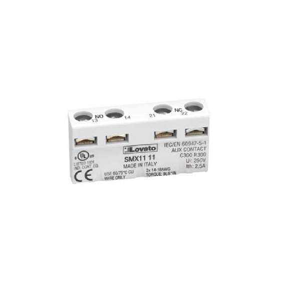 Contatto Ausiliario aggancio frontale 2 NA per salvamotori serie SM1P  SM1X1120-Leggi tutto