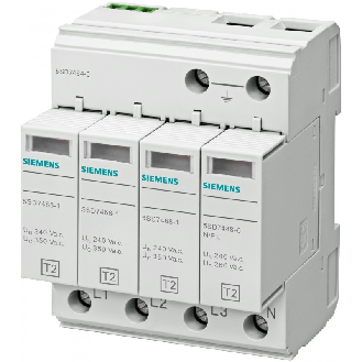 Scaricatore di sovratensione a 4 poli Tipo 2  5SD74640-Leggi tutto