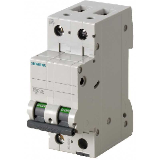 Interruttore Automatico Magnetotermico 2A 6kA 2P  5SL62027BB-Leggi tutto