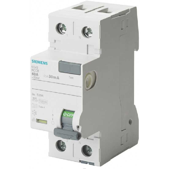 Interrupteur différentiel pur type F 40A 0,03 5SV33143-Beschreibung lesen