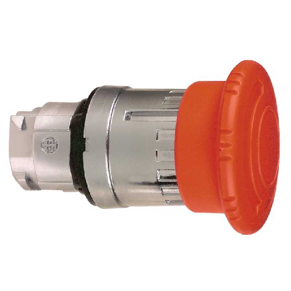 Pulsante a Fungo Rosso con Sblocco a Rotazione per foro Ø22  ZB4BS844-Leggi tutto