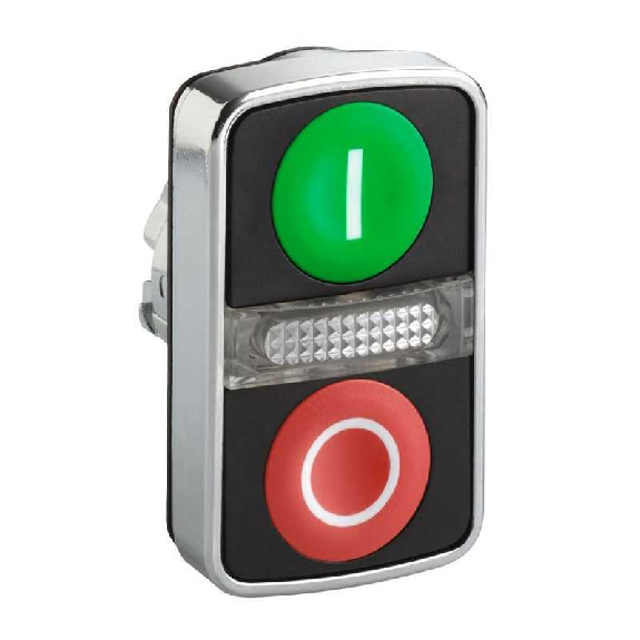 Doppio Pulsante illuminabile Verde e rosso foro 22  ZB4BW7A3741-Leggi tutto