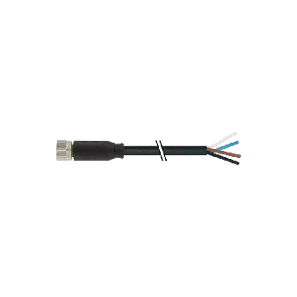 Connettore M8 4 poli femmina 4x0.25mmq lungo 5 metri  7000080616110500-Leggi tutto