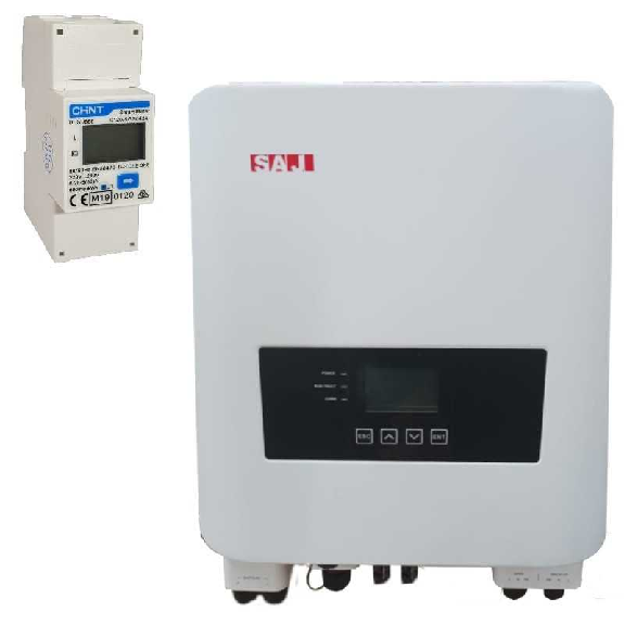 Inverter Ibrido Monofase 3KW 2MMPT Saj  H1-3K-S2 3KW Meter Incluso-Leggi tutto