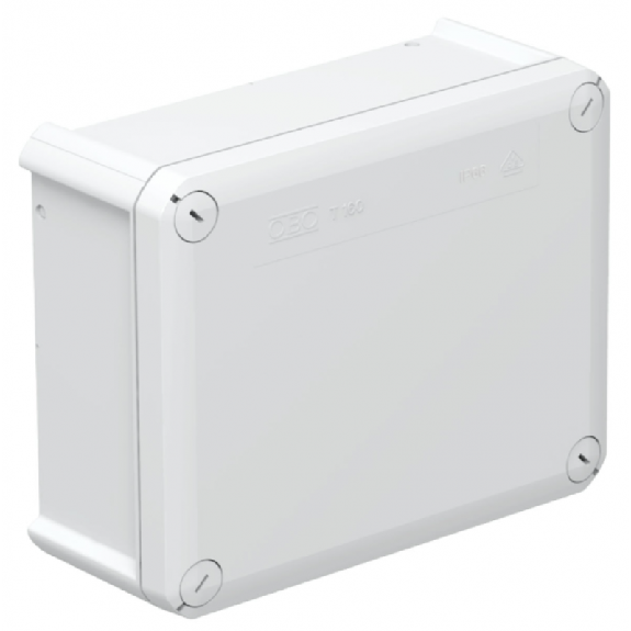 Cassetta di derivazione grigia chiusa con parete liscia 190x150x77mm IP66 T160 2007271-Leggi tutto