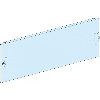 Piastra frontale piena in acciaio Bianca 500x200mm 4 moduli verticali PrismaSeT G P  LVS03804