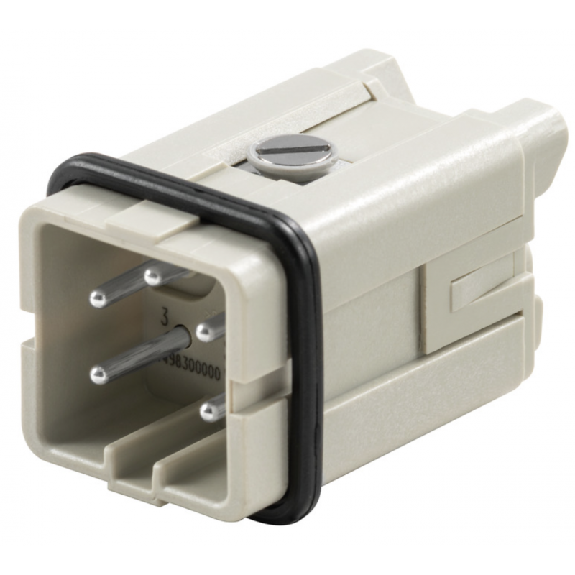 Connettore Maschio a Vite 400V 16A Poli 4 HDC Grandezza 1 1498300000-Leggi tutto