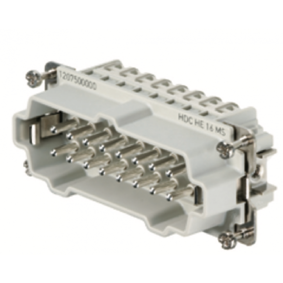 Connettore Maschio a Vite 500V 16A Poli 16 HDC Grandezza 6 1207500000-Leggi tutto
