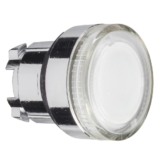 Tête de lampe diamètre 22mm avec gemme lisse IP66 ZB4BW37-Lire la description