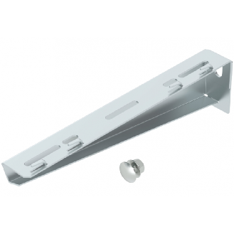 Mensola smussata in acciaio zincato per passerelle grigliate 210x65x32.5mm MWAG 12 21 FS 6424608-Leggi tutto