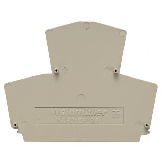 Piastra terminale beige per morsetto da quadro WAP WDK2.5 1059100000-Leggi tutto