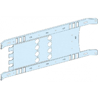 Piastra di fondo in acciaio Bianca 650x192mm 4 moduli per NSX-INS250 H fisso PrismaSeT P  LVS03412-Lire la description