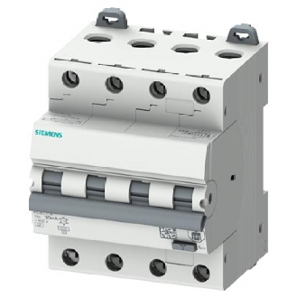 Magnetotermico differenziale 4 poli 16A 30mA 6kA 4 moduli  5SU13467FP16-Leggi tutto