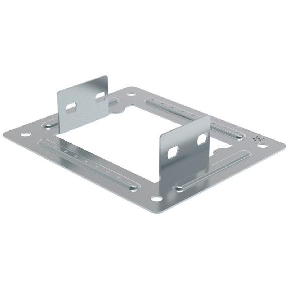 Flangia in acciaio zincato altezza 75mm larghezza 100mm per attacco quadro P31  31X9CL72Z-Leggi tutto