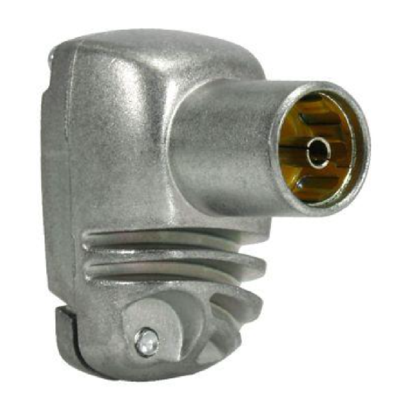 PROeasyF IEC Femelle blindé Connecteur 90 degrés pour câbles diamètre 5-7,5mm TELEVES 413310-Leer más